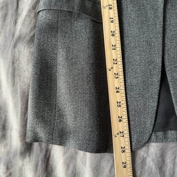 Rag and Bone Women's Gray Blazer Wool Size 4 Single Breasted Preppy Office - Picture 5 of 9